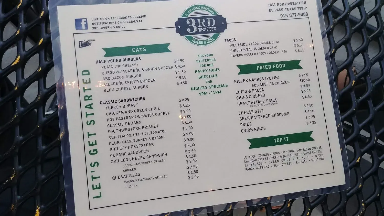 Menu 6