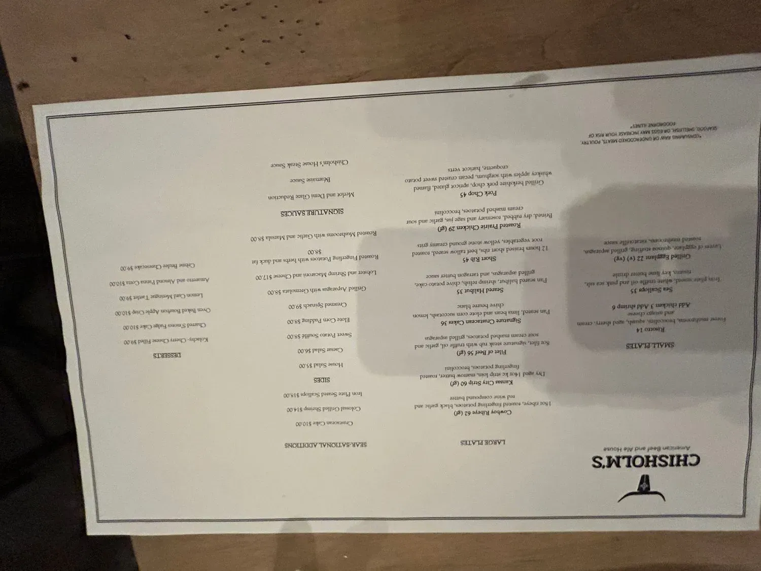 Menu 5