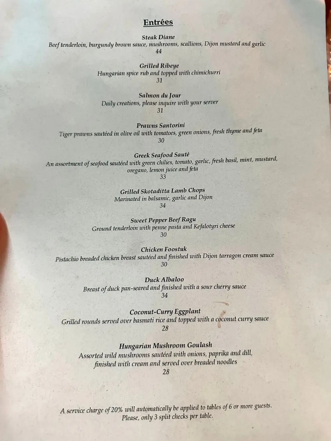 Menu 5