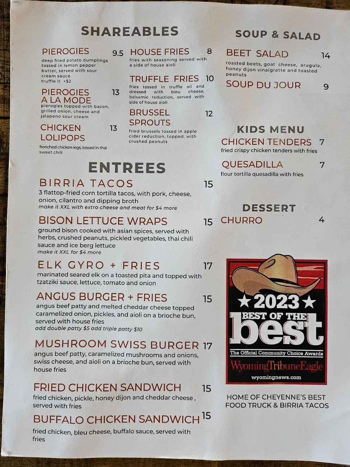 Menu 2