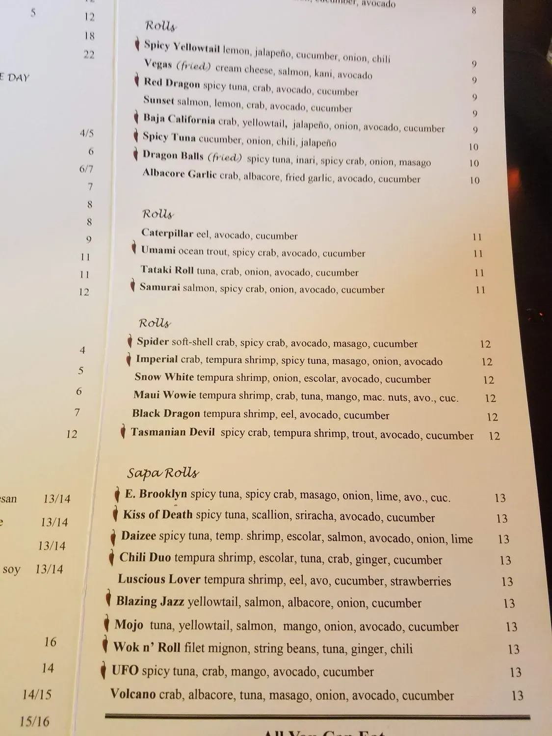 Menu 2