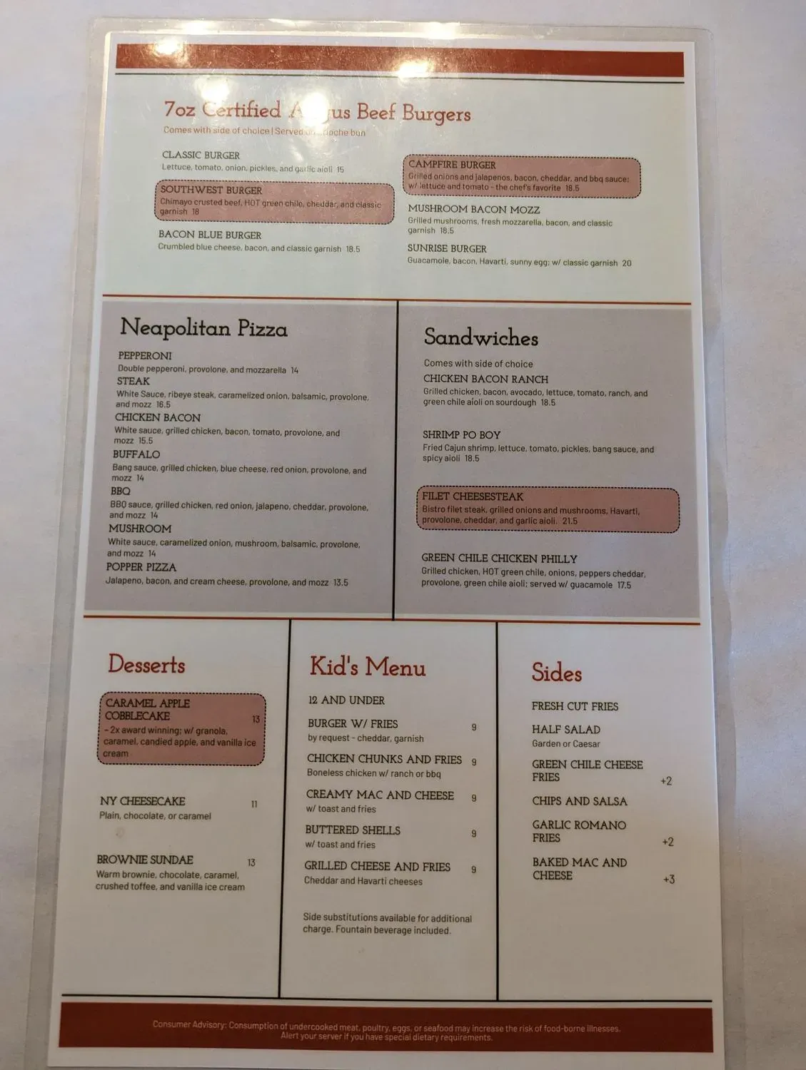 Menu 6