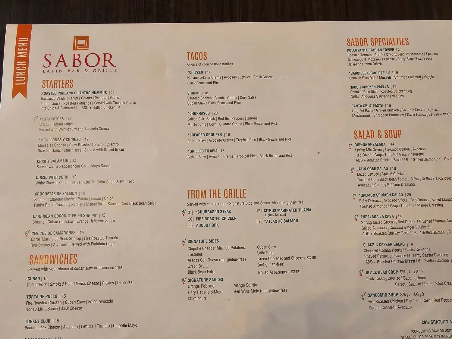 Menu 2