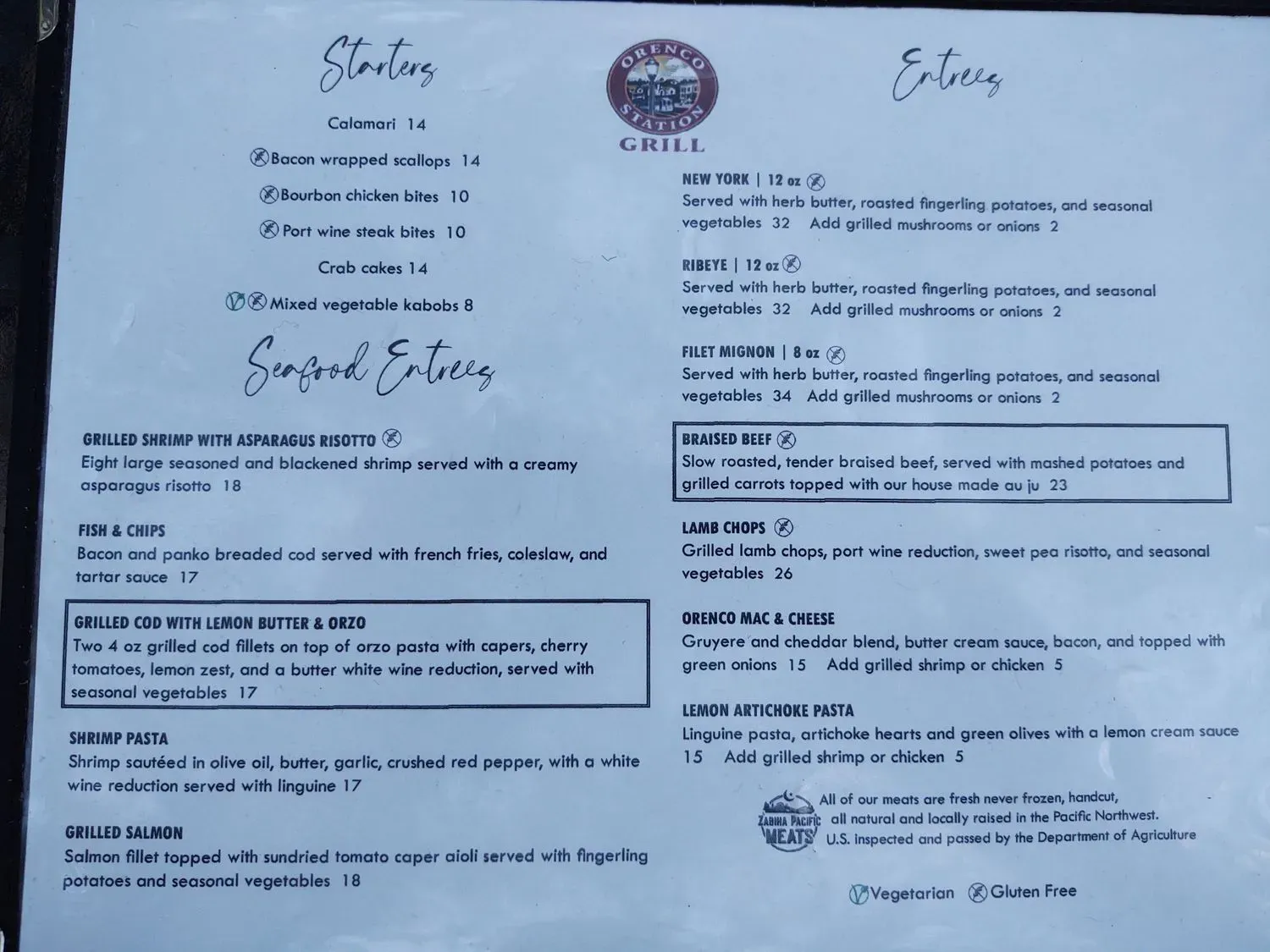 Menu 1