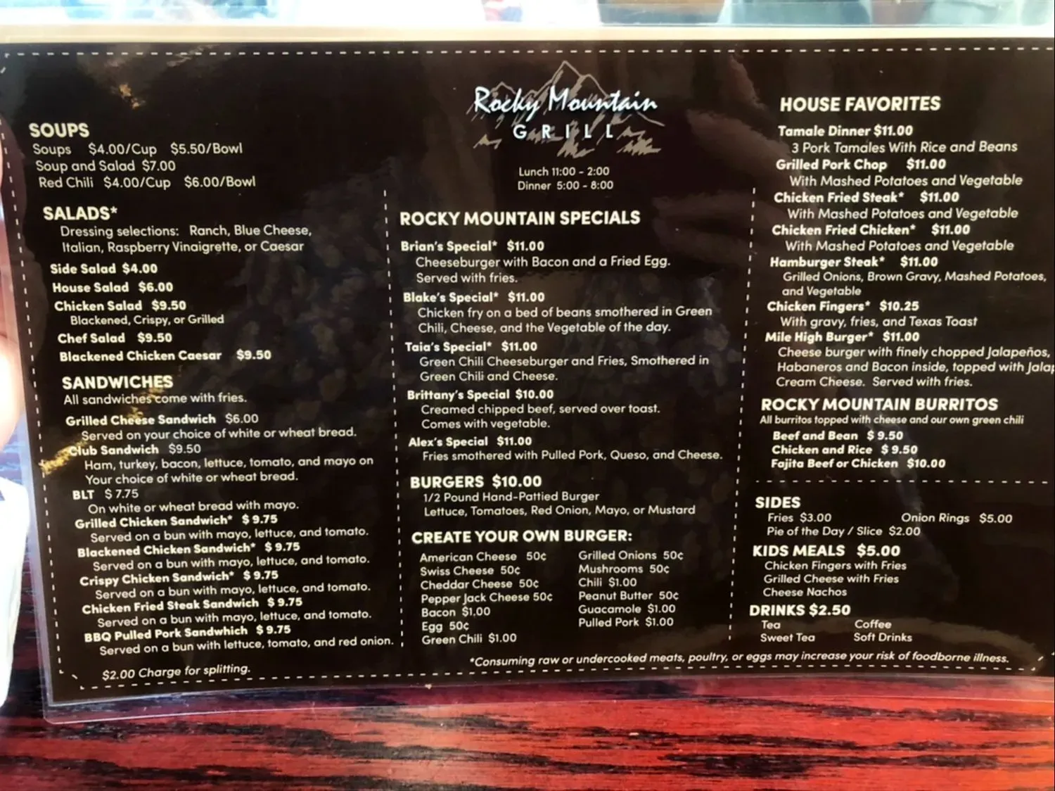 Menu 1