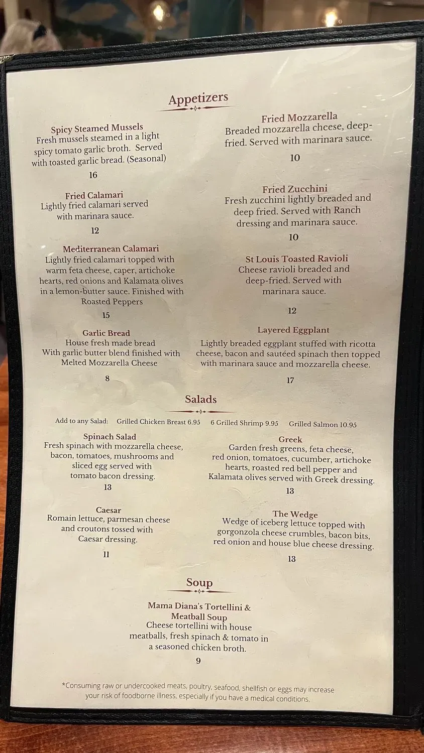 Menu 5