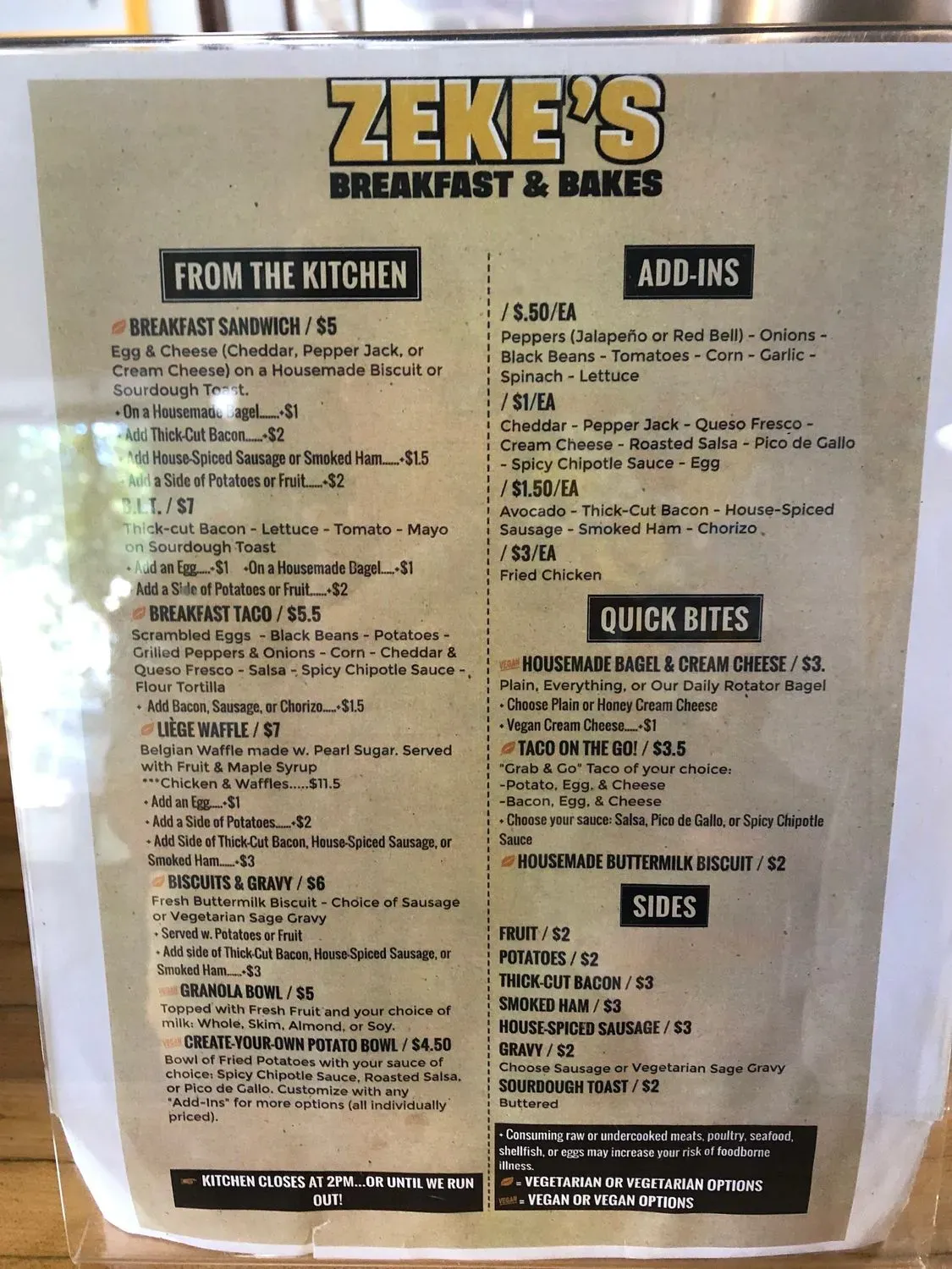 Menu 5