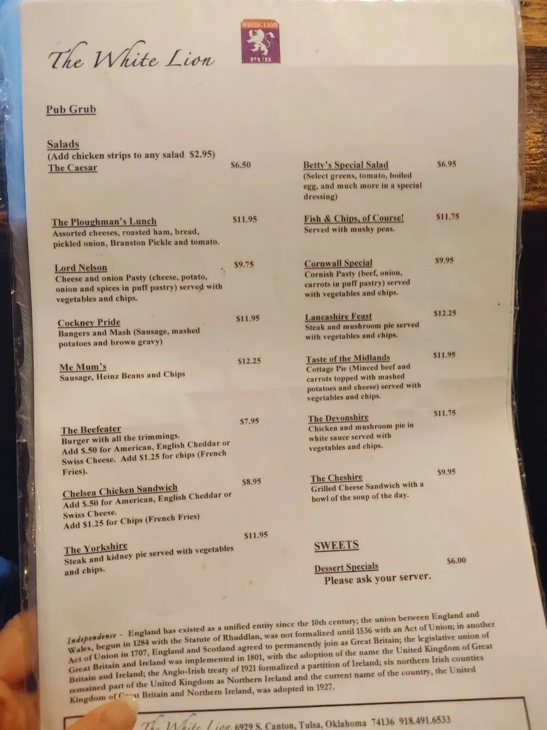 Menu 5