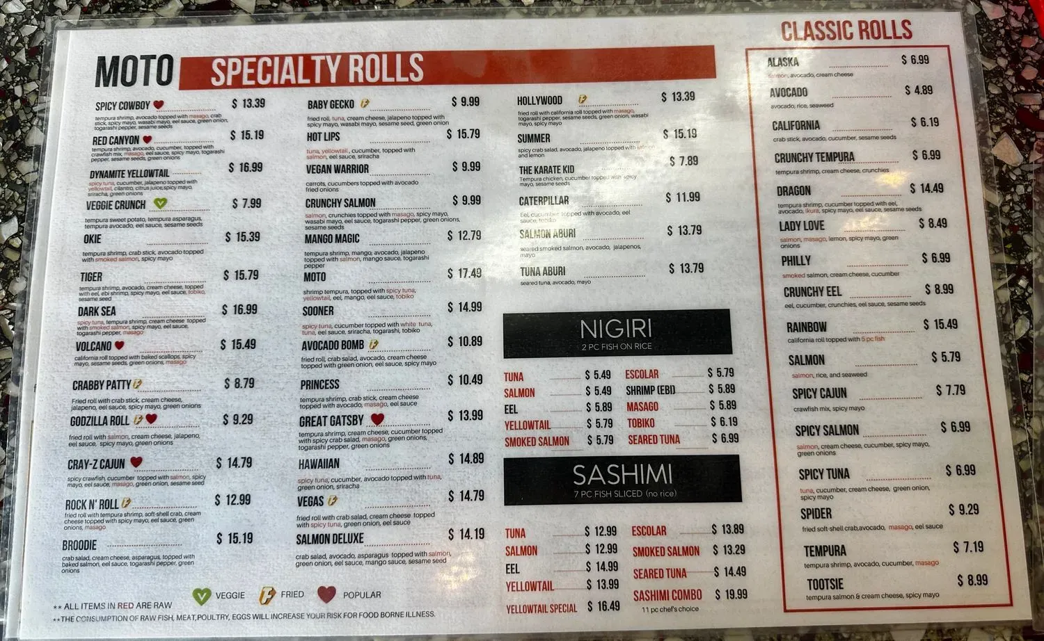 Menu 5