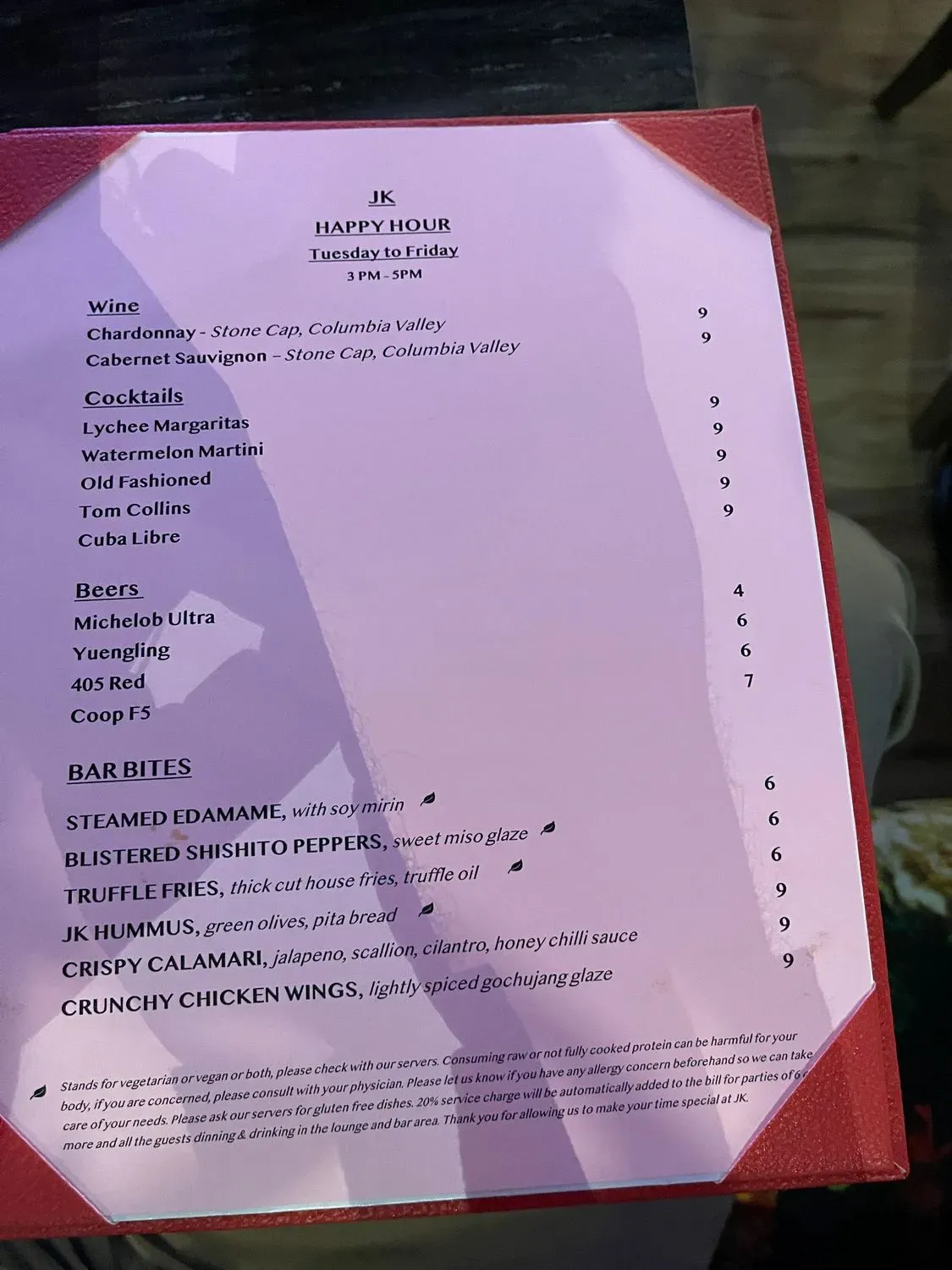 Menu 5