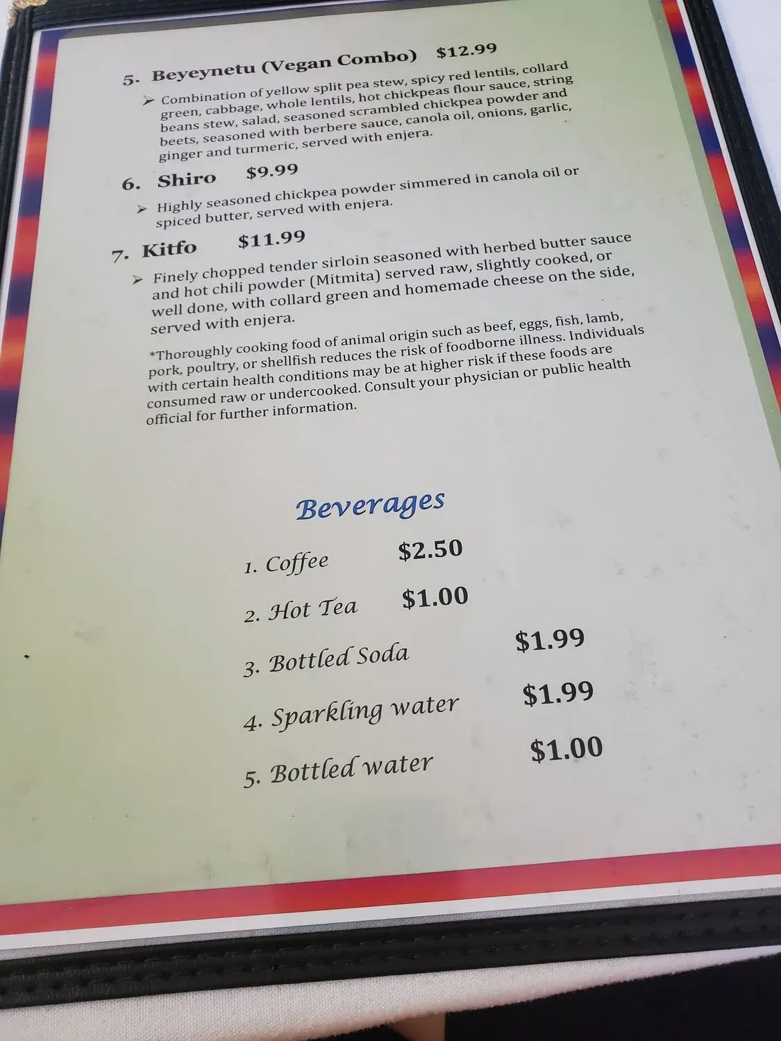 Menu 5