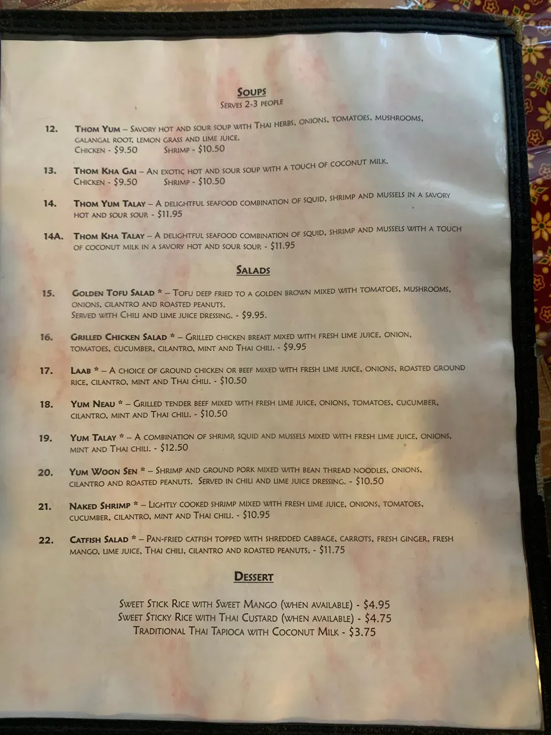 Menu 5