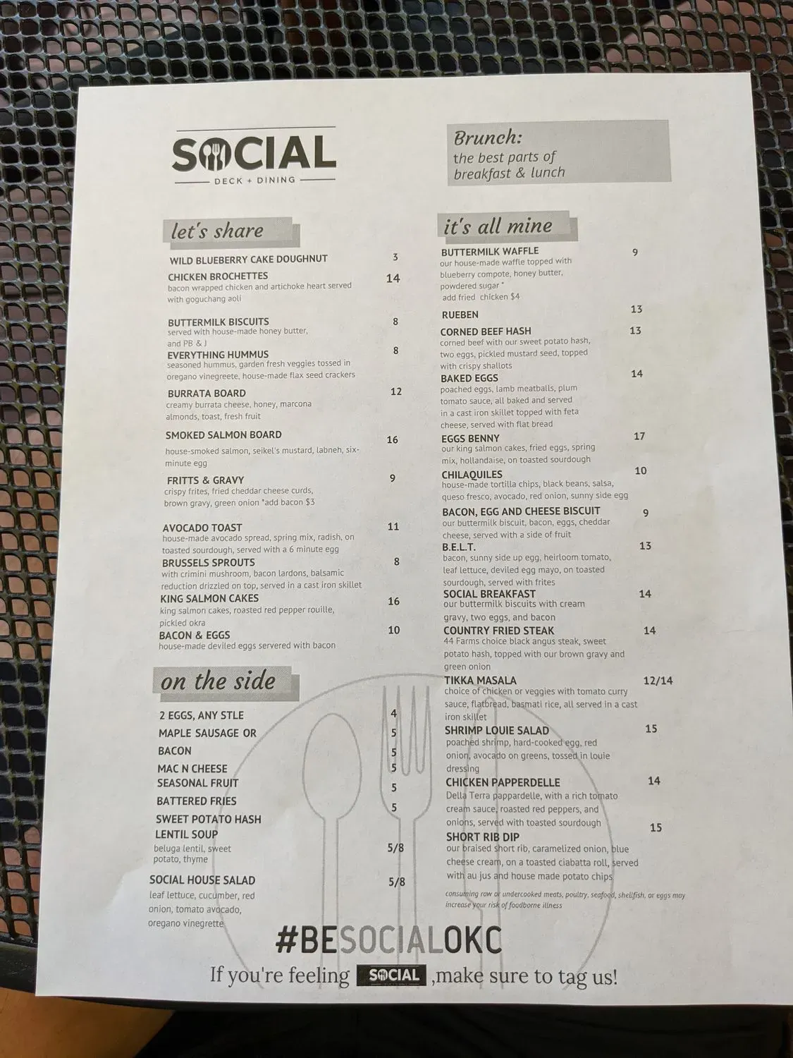 Menu 5