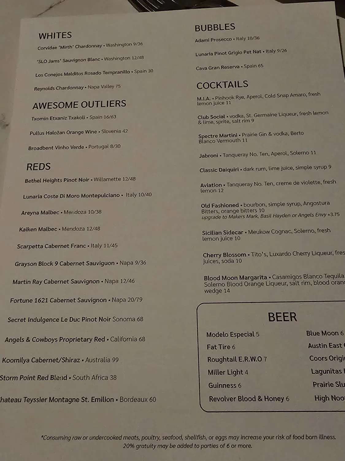 Menu 6