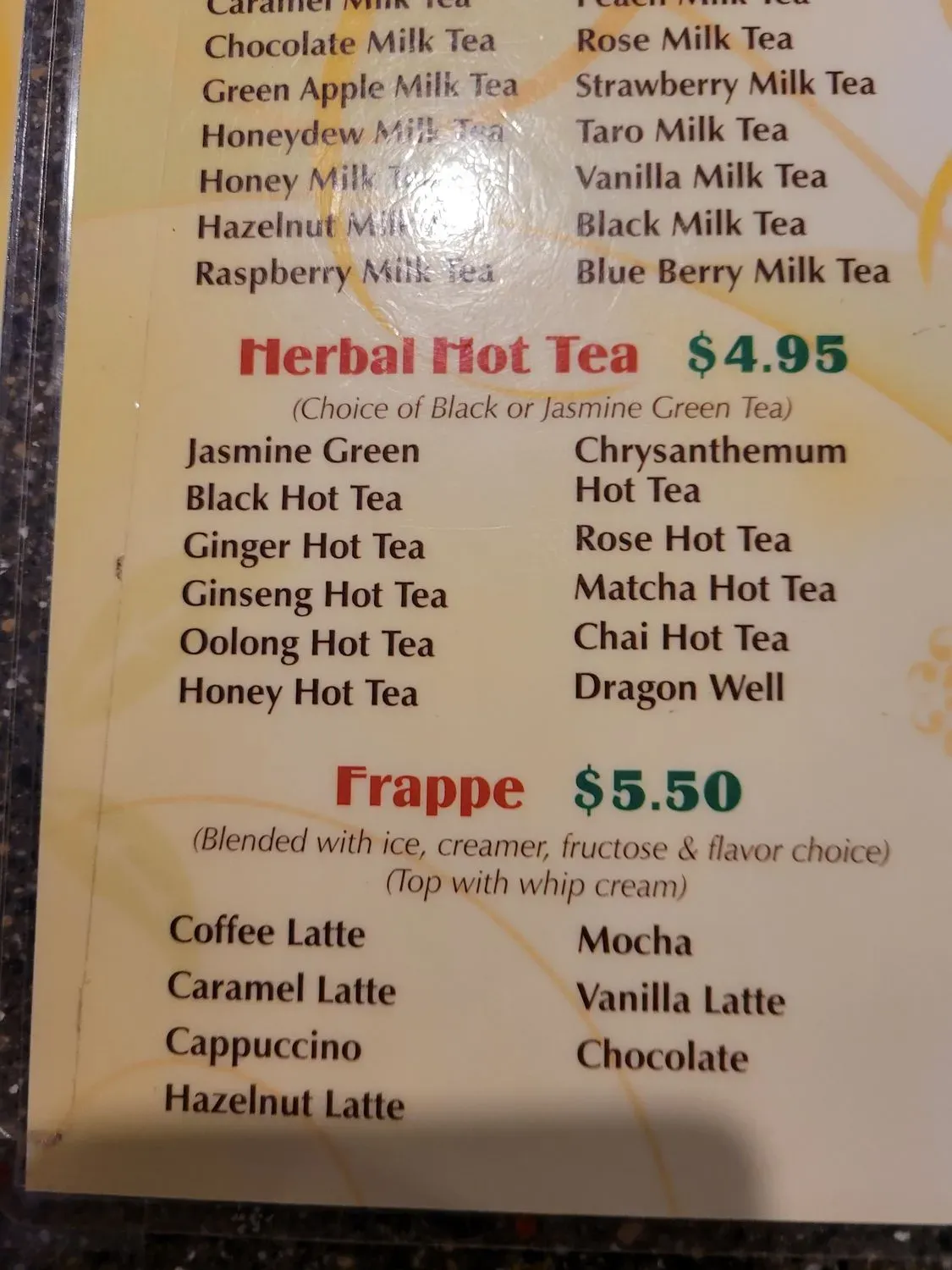 Menu 5