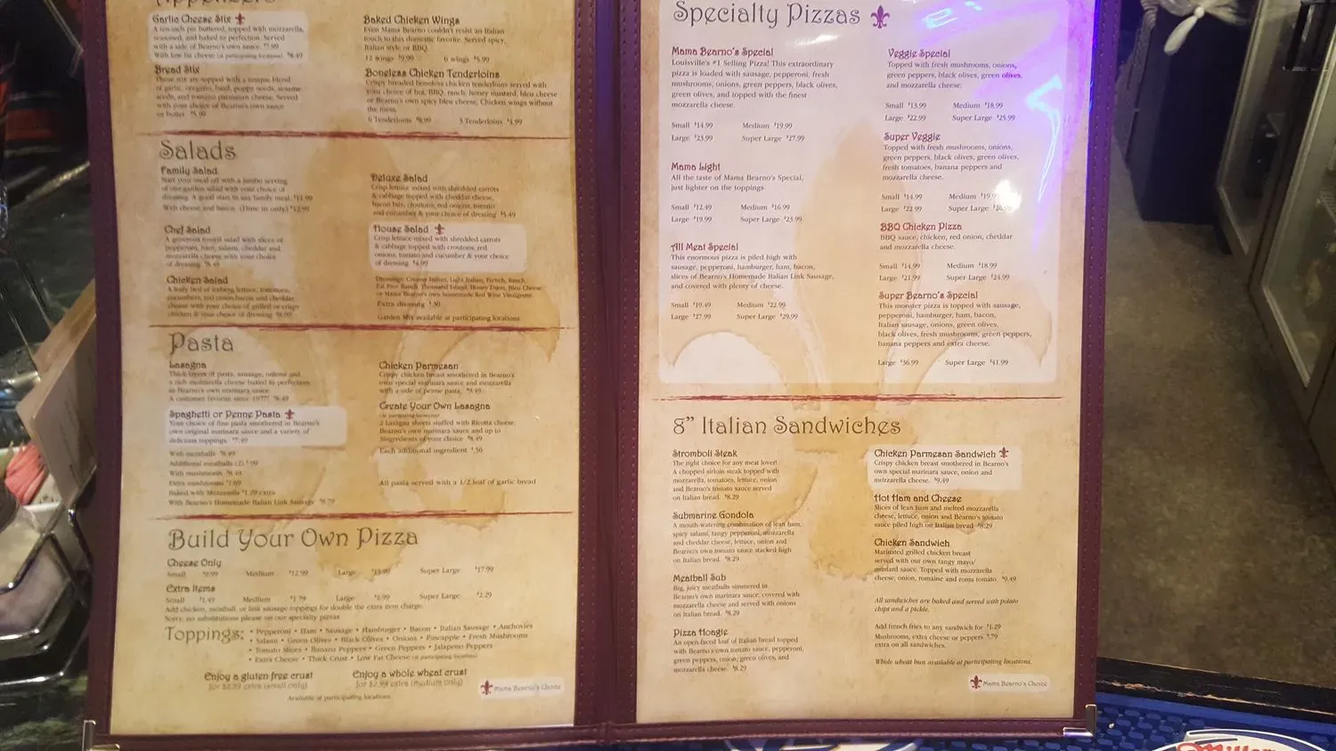 Menu 3