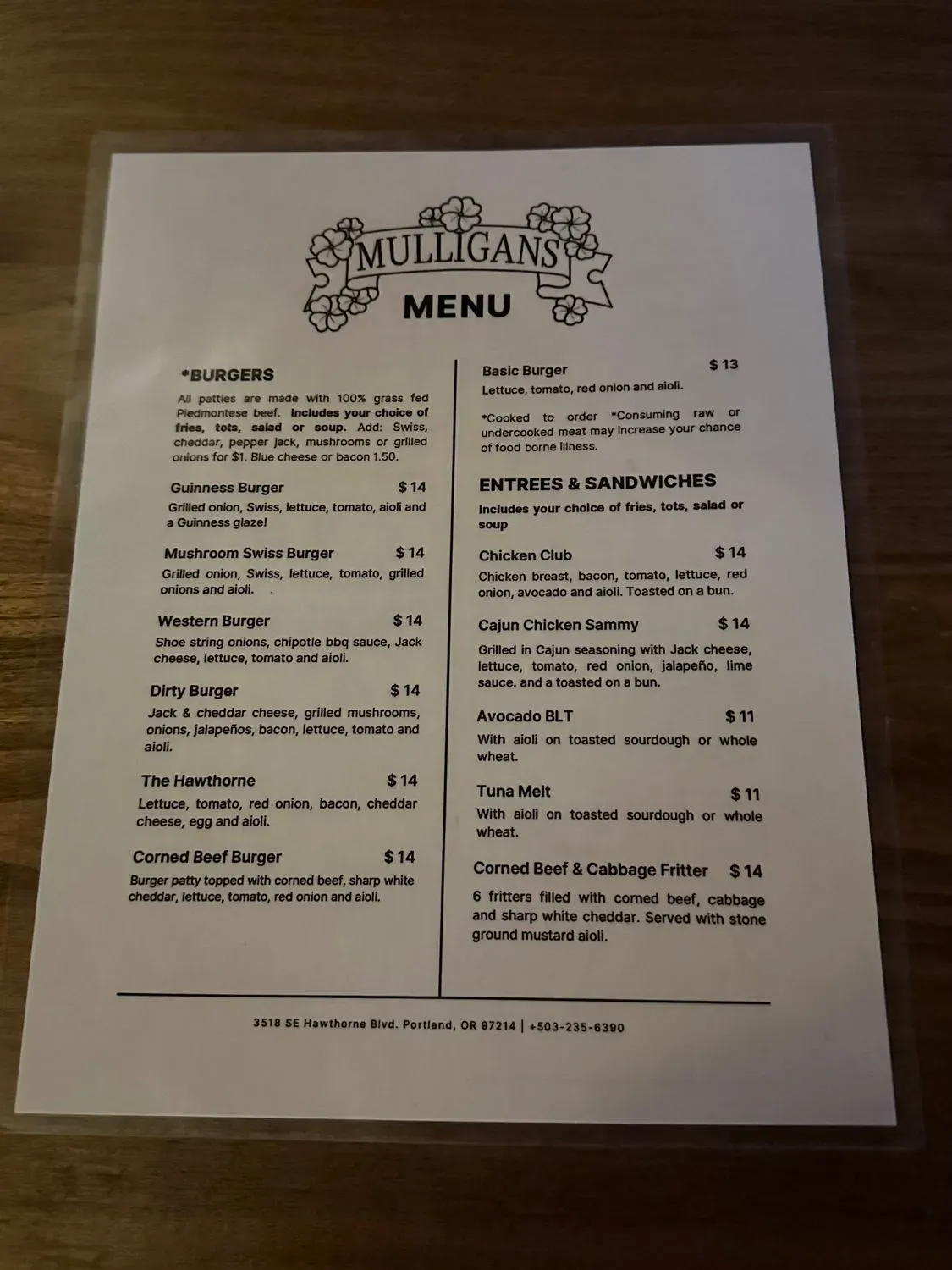 Menu 2