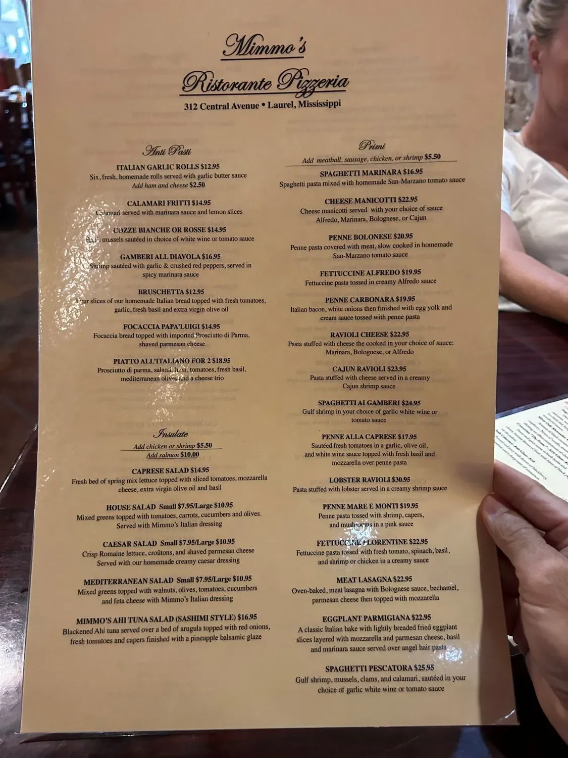 Menu 1