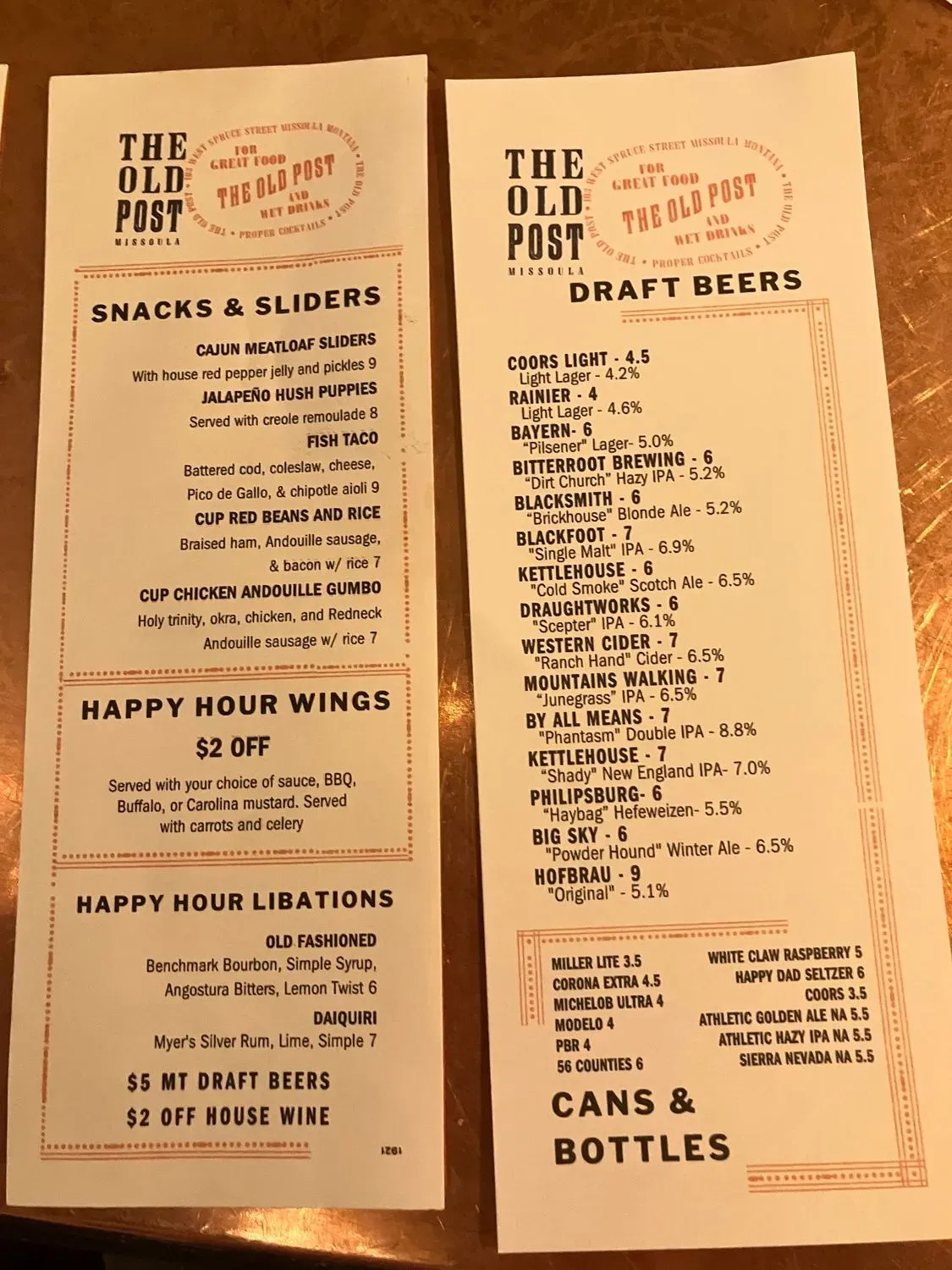 Menu 6