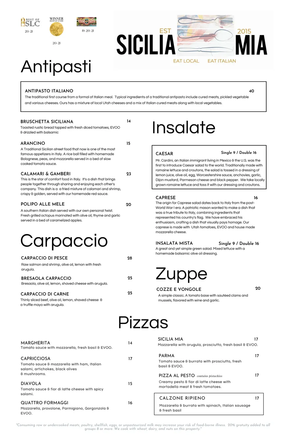 Menu 1