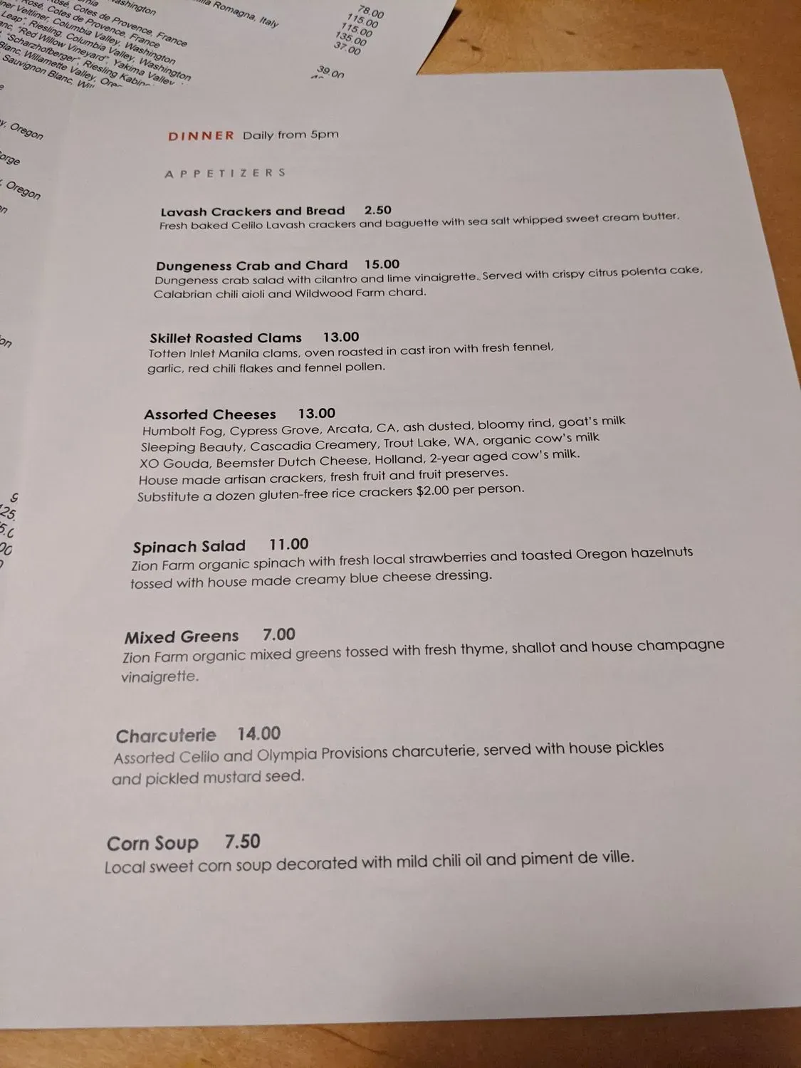 Menu 4