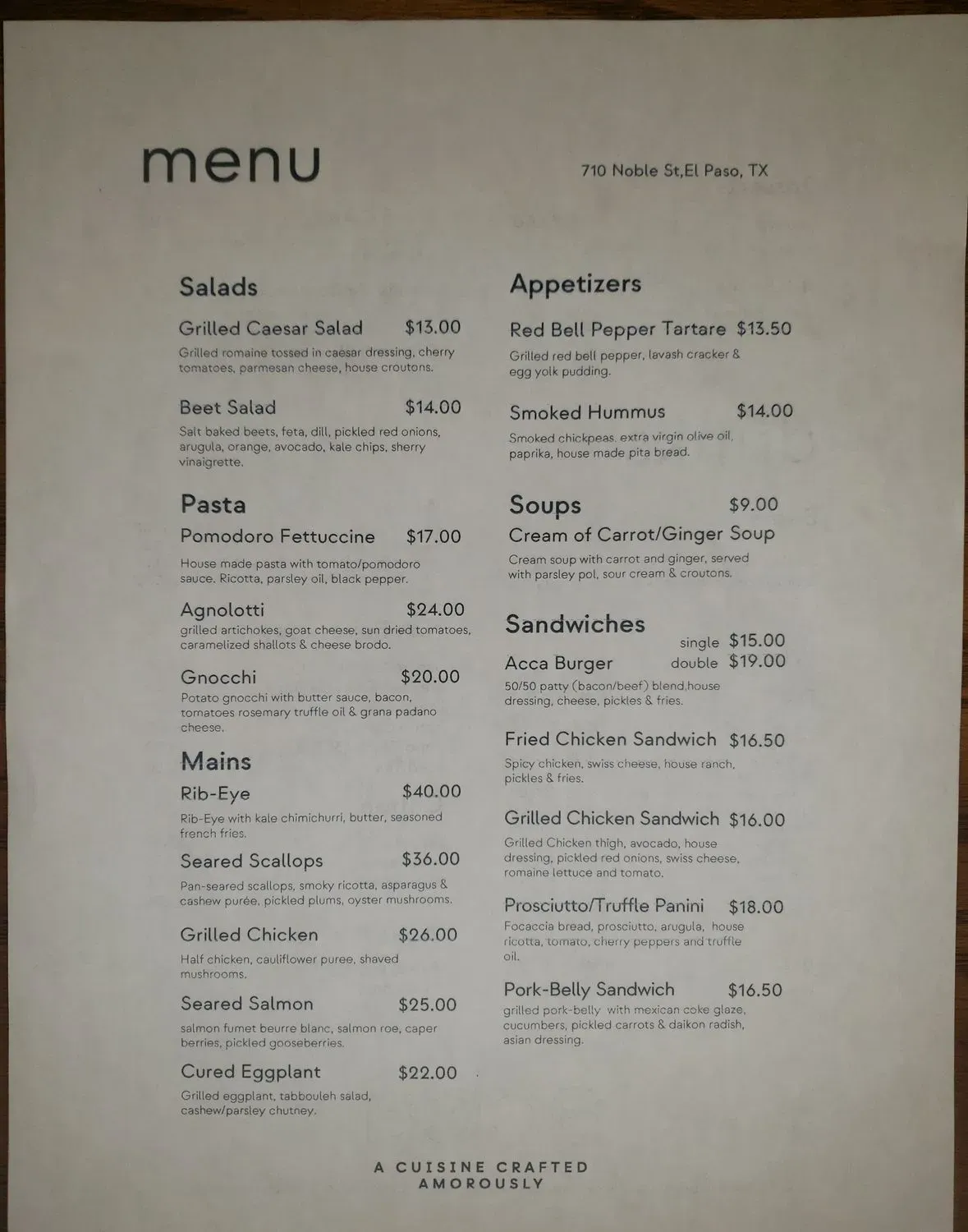 Menu 5