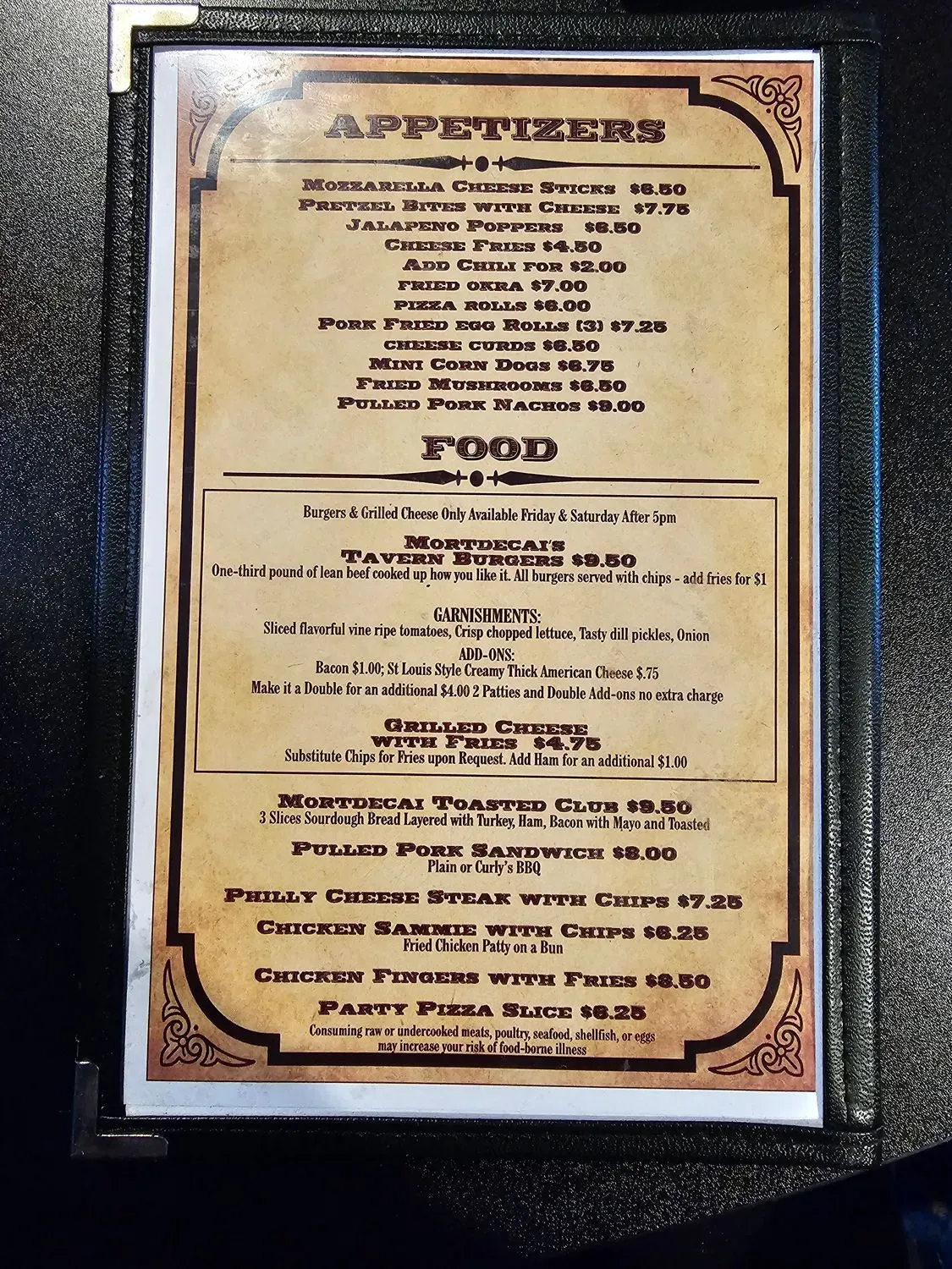 Menu 1