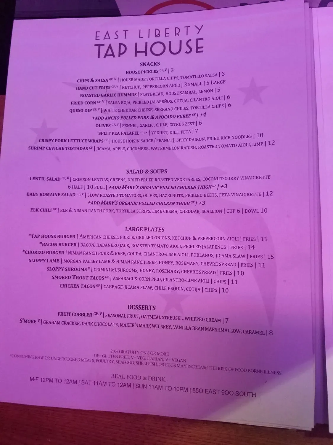 Menu 5