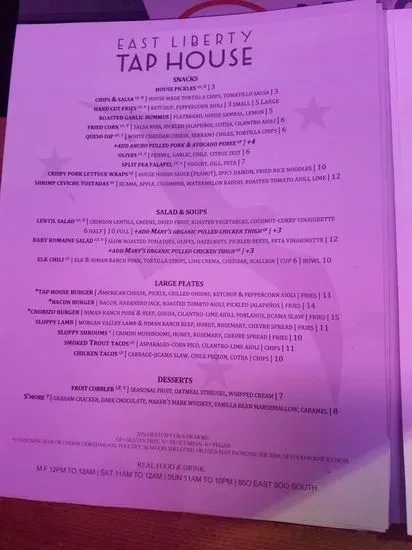 Menu 5