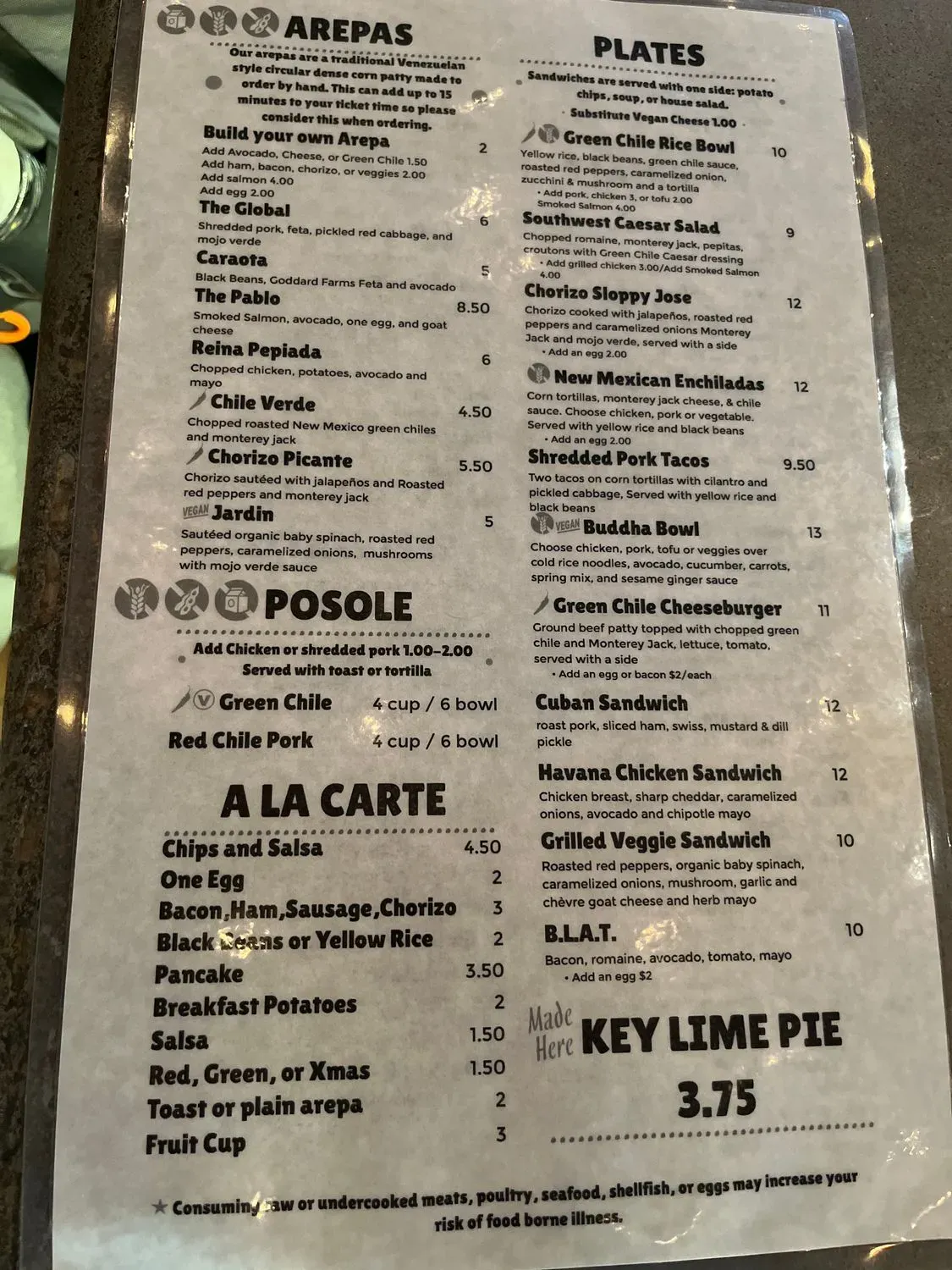 Menu 6