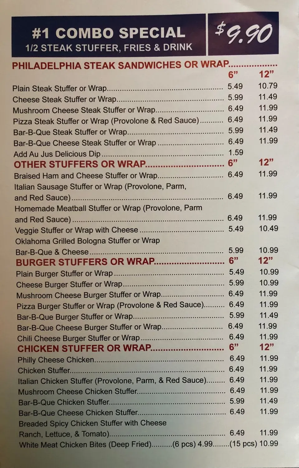 Menu 2