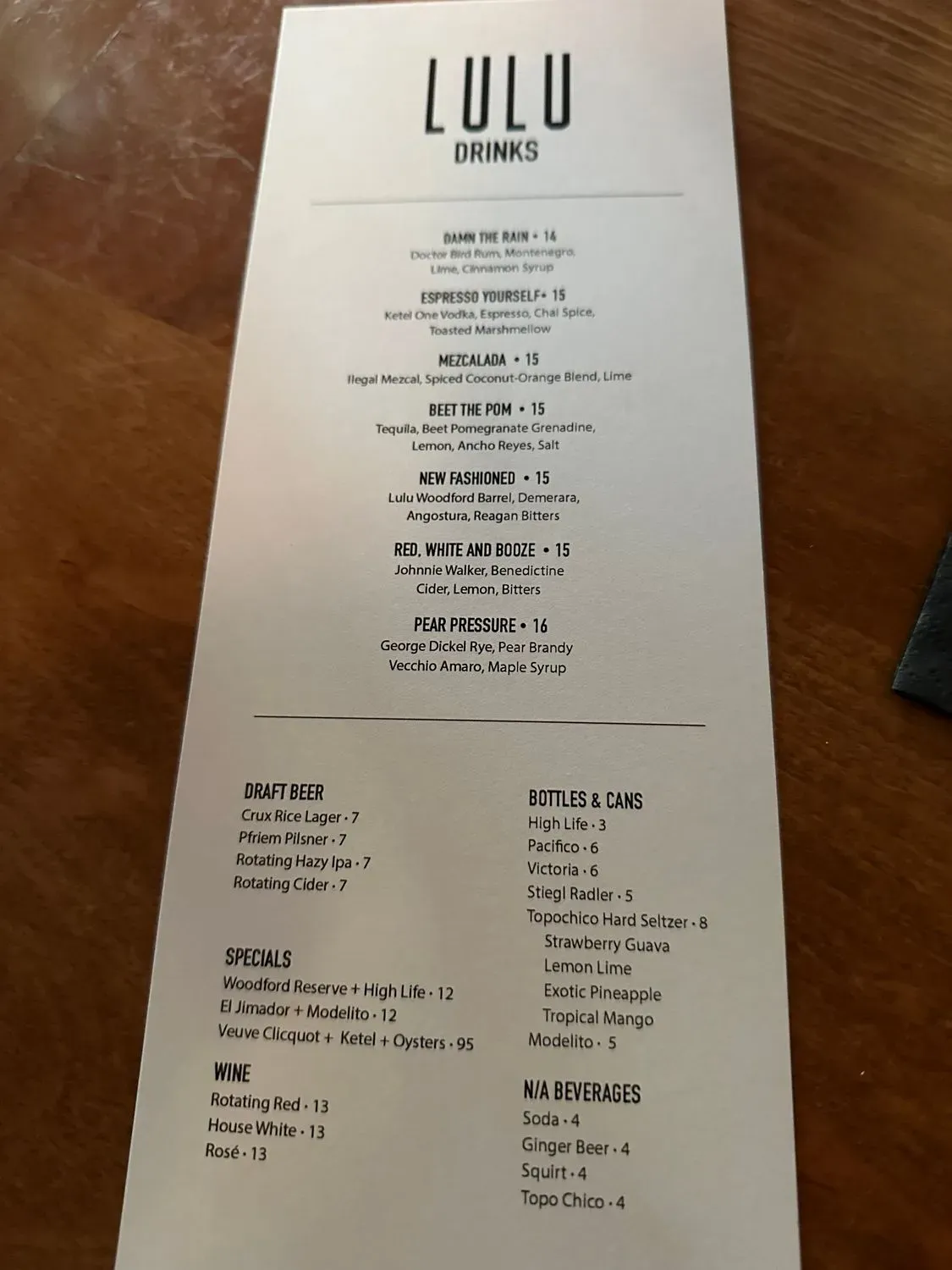 Menu 1