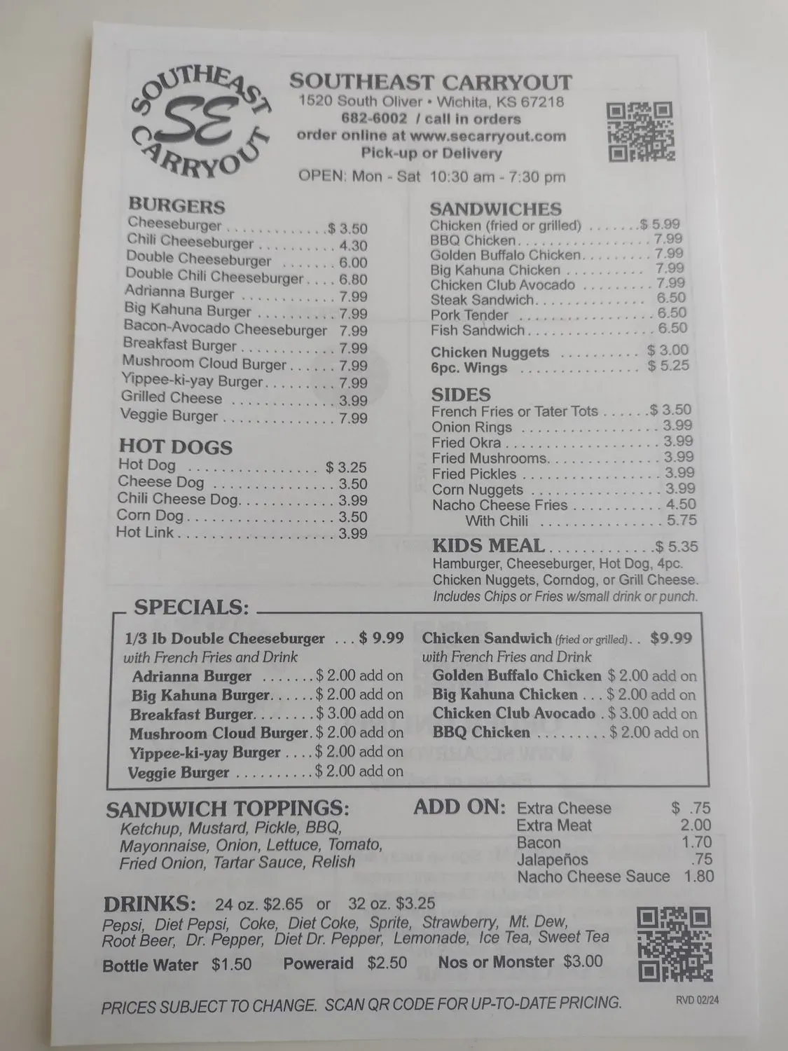 Menu 4