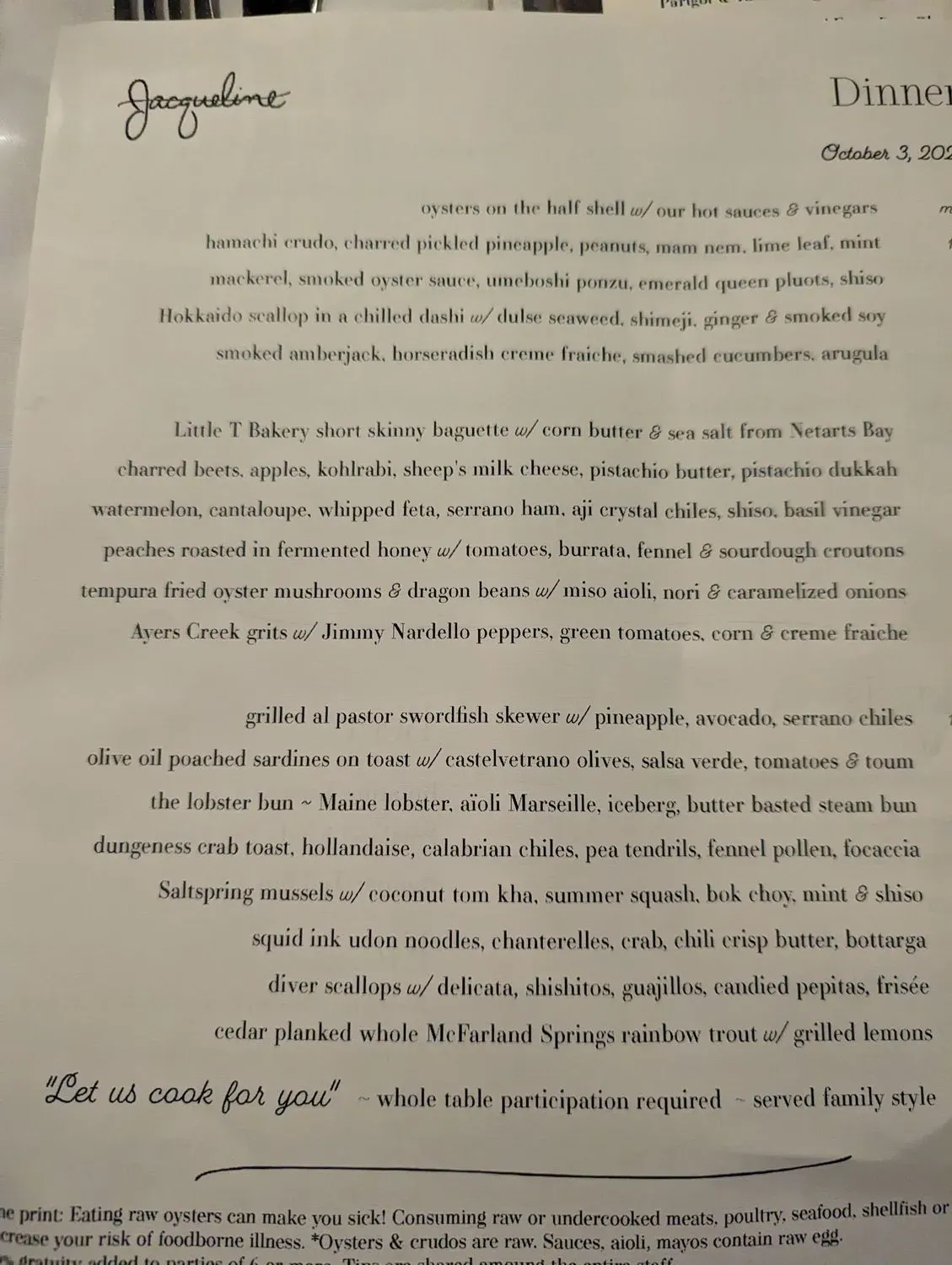 Menu 6