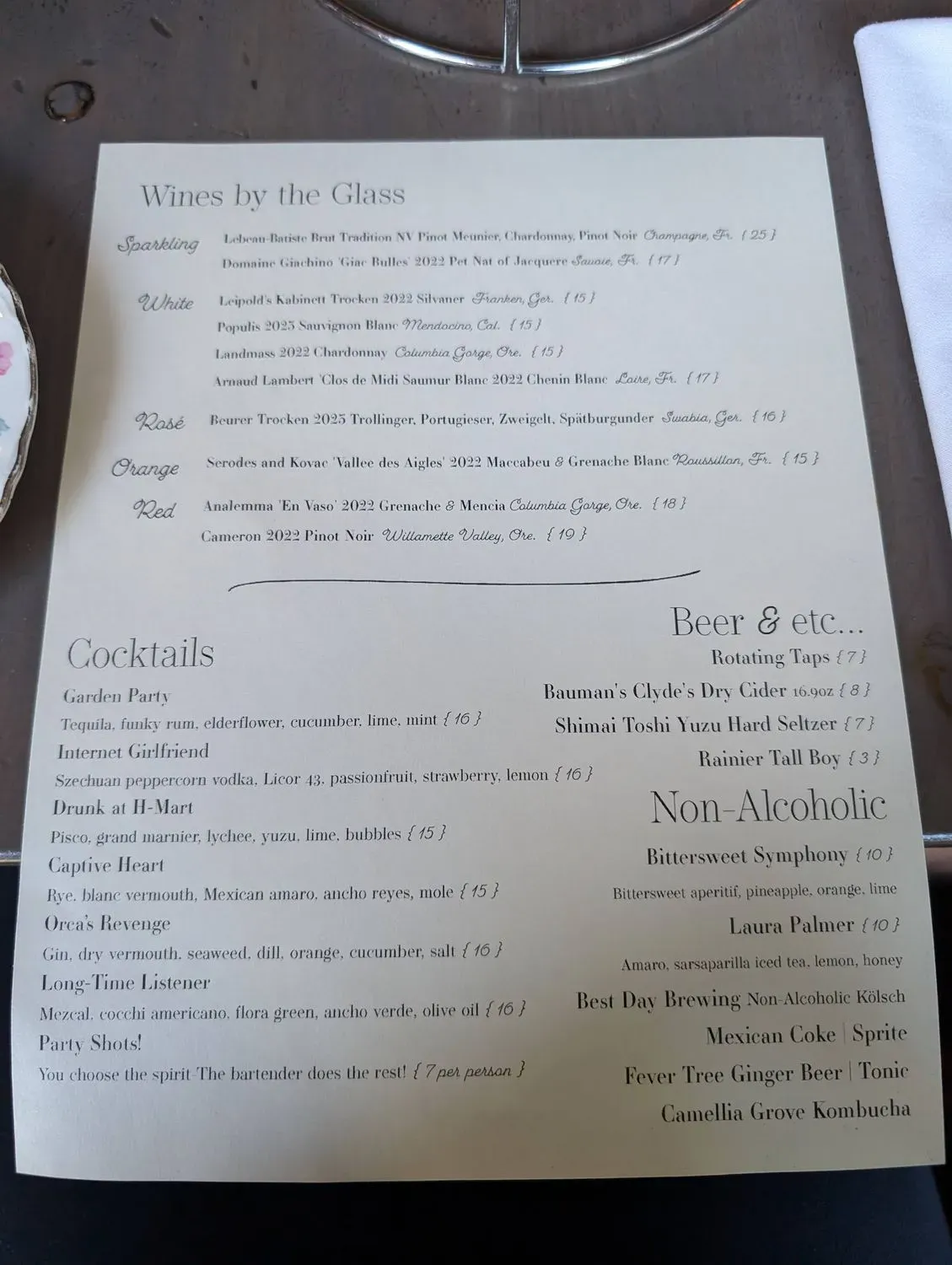 Menu 6