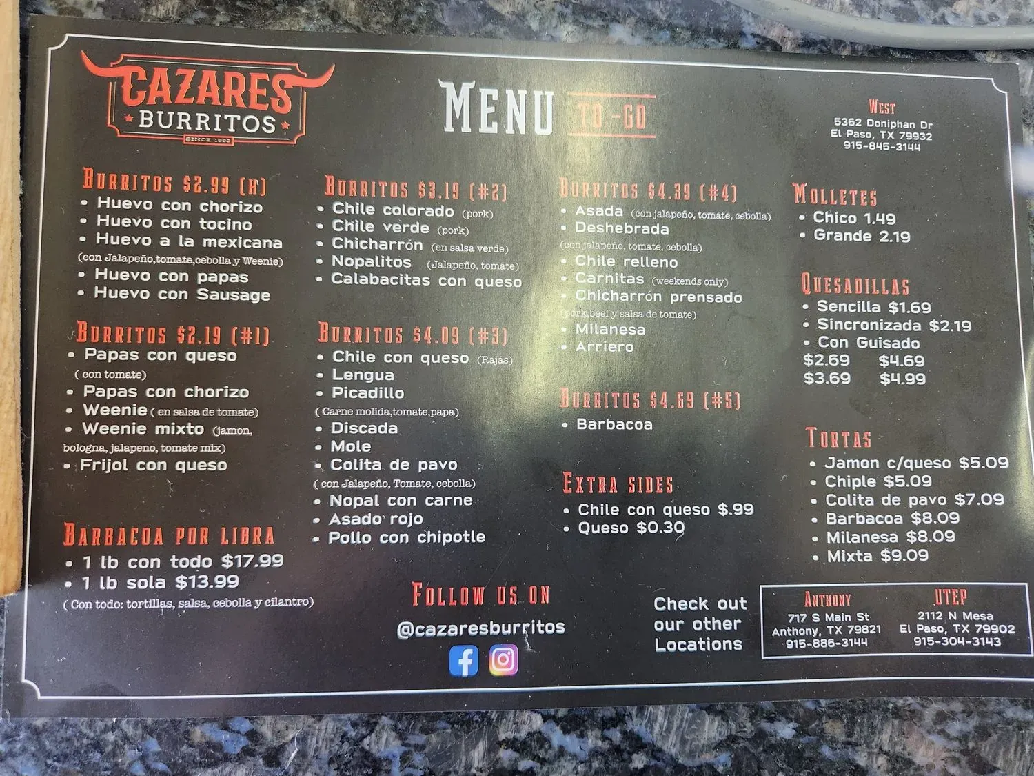 Menu 1