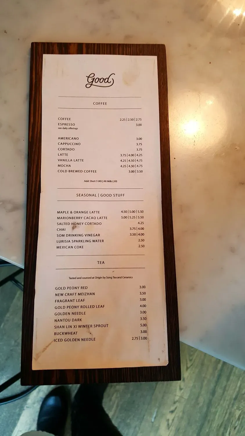 Menu 5