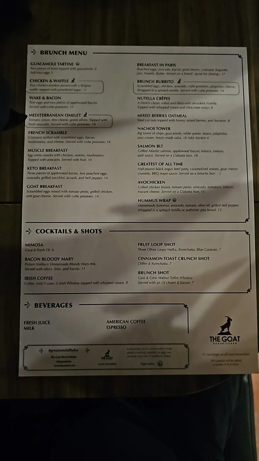 Menu 5