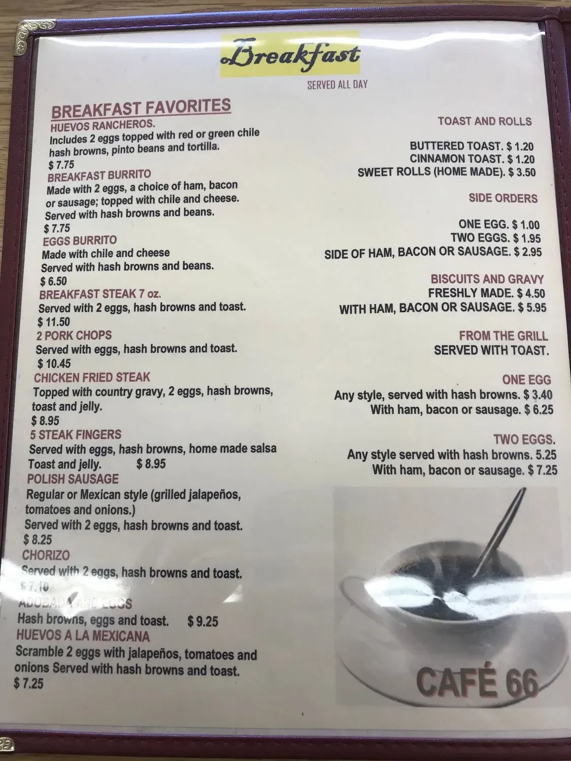 Menu 5