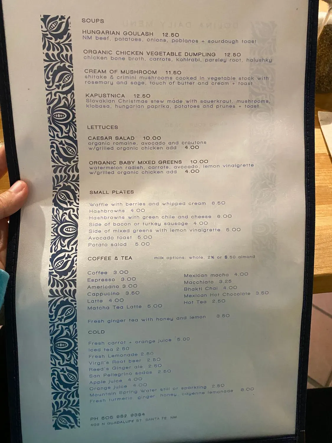 Menu 2