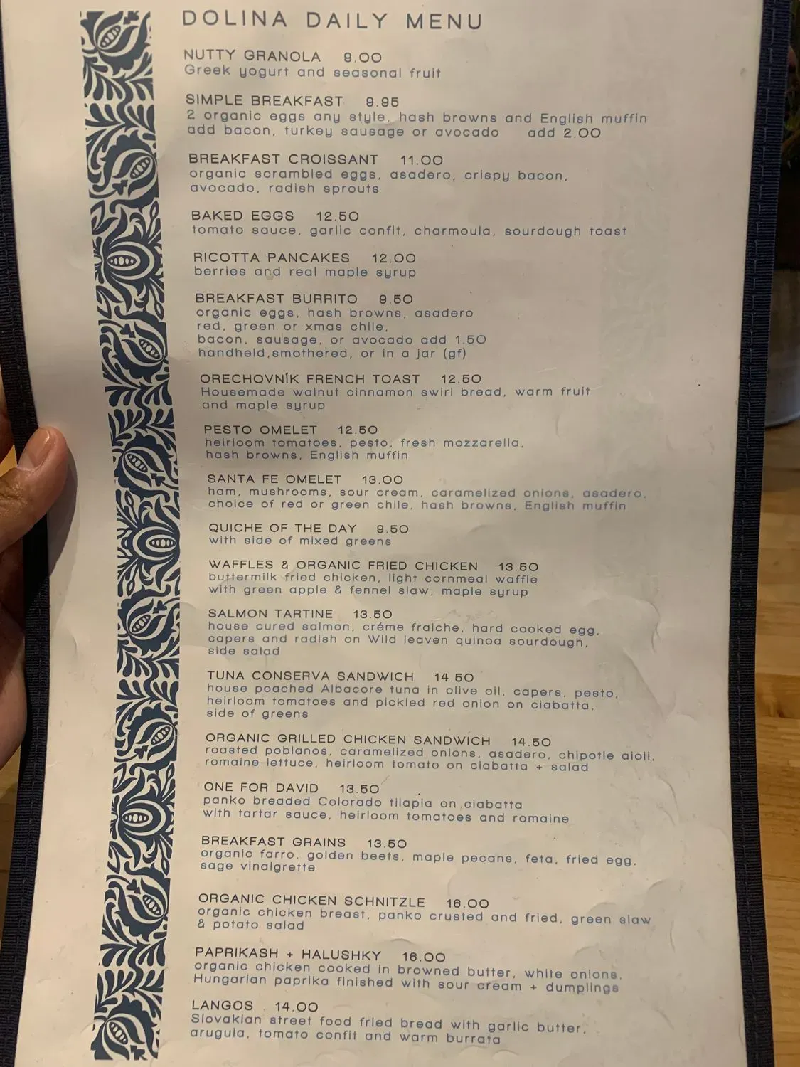 Menu 1