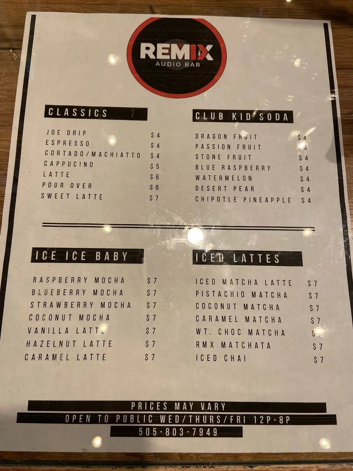 Menu 2