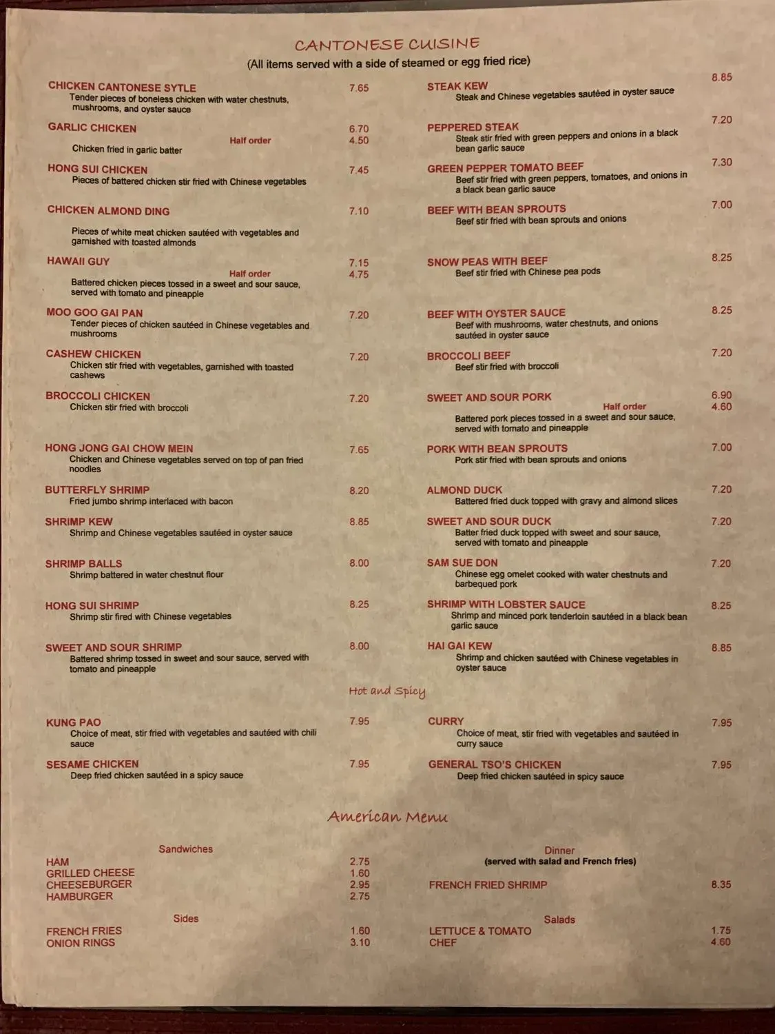 Menu 4