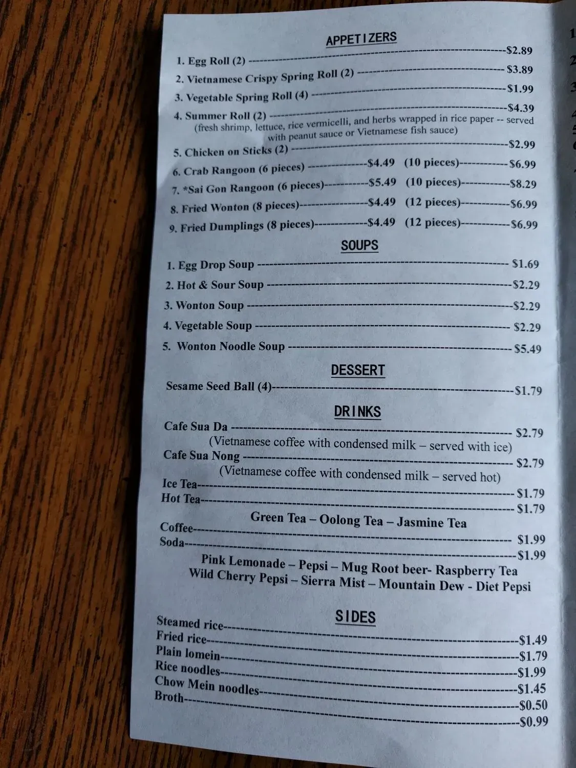 Menu 6