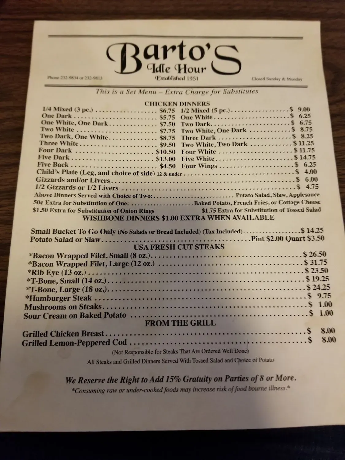 Menu 3