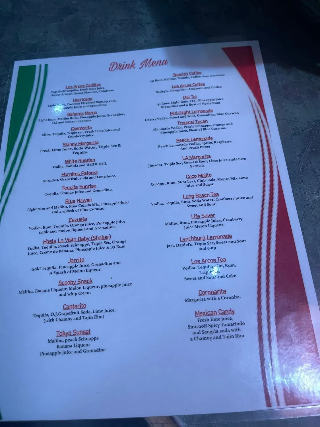 Menu 2