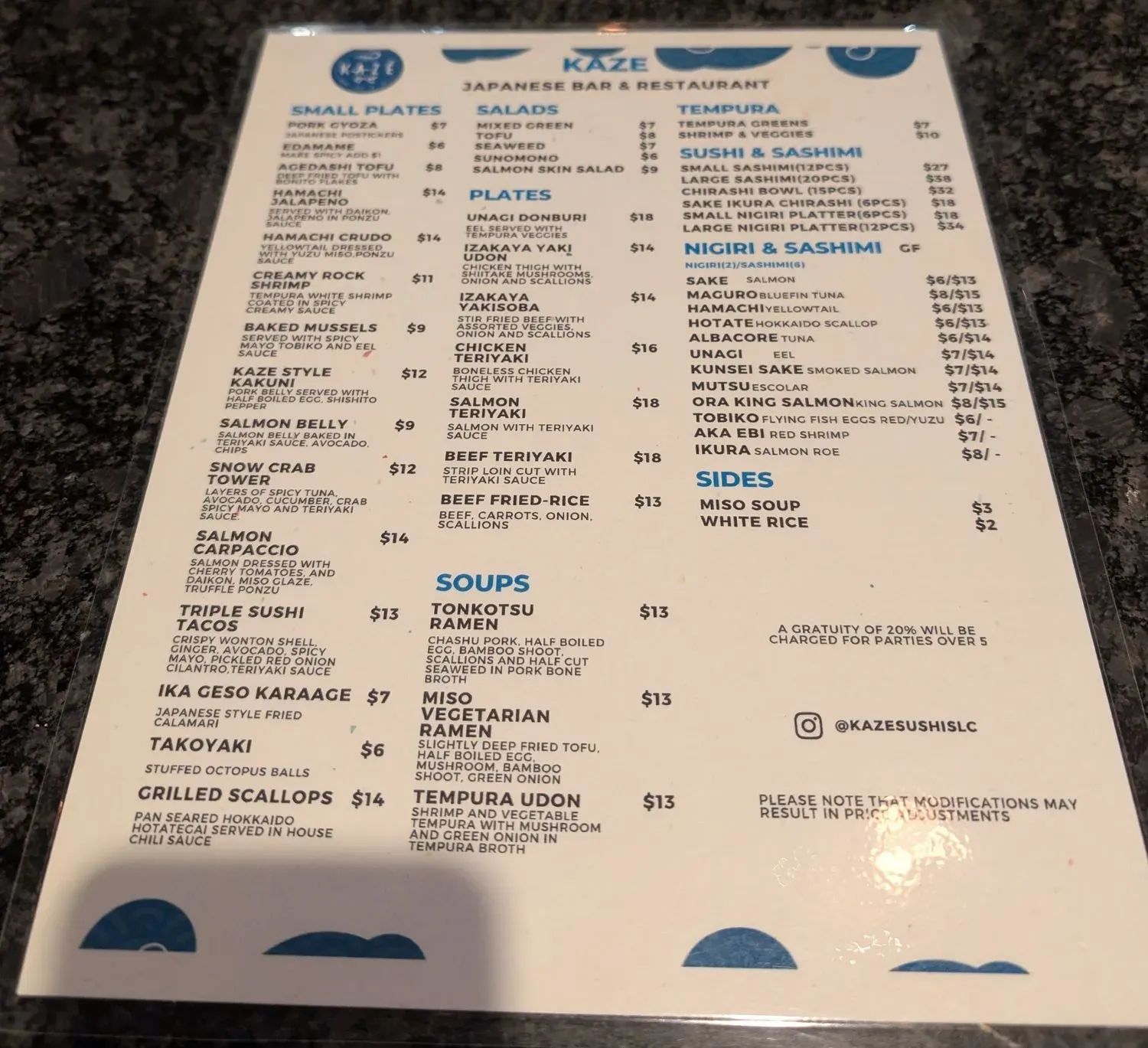 Menu 1