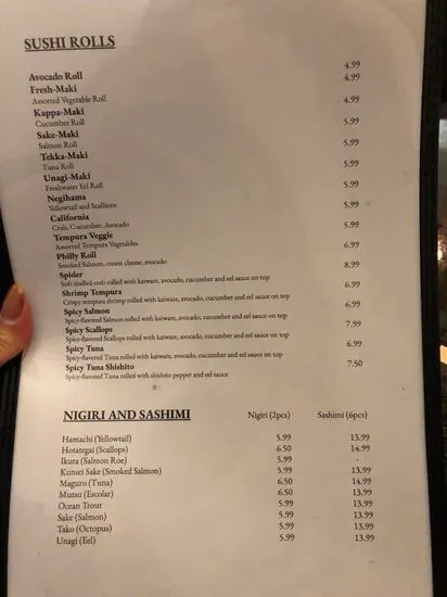 Menu 5