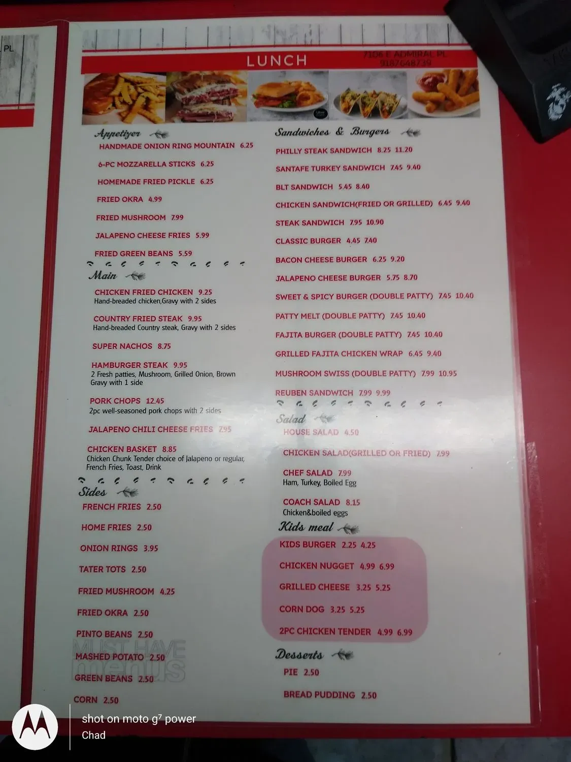 Menu 5