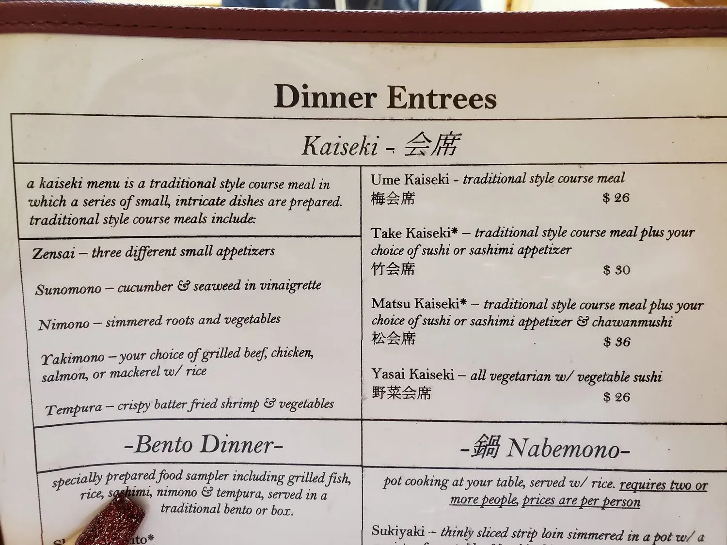 Menu 4